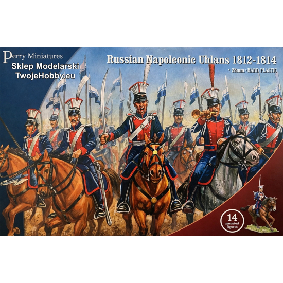 Perry Miniatures RN105 - Russian Napoleonic Uhlans 1812–1814 – Ułani Rosyjscy (14 figurek konnych)